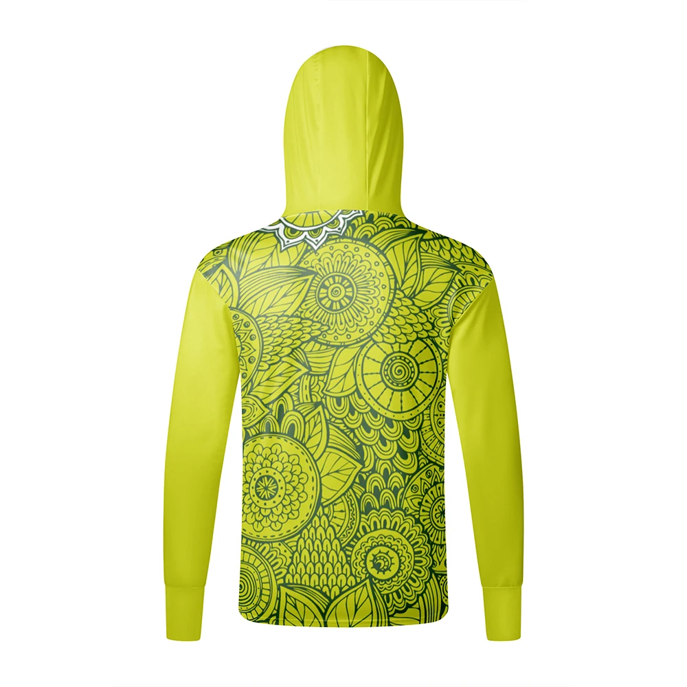 Description Picture 6 of itemMen's Sport T-shirt mask Hoodie Sportwear UPF 50+ UV Sun Protection Long Sleeve Outdoor Fishing Running Hooded Shirt