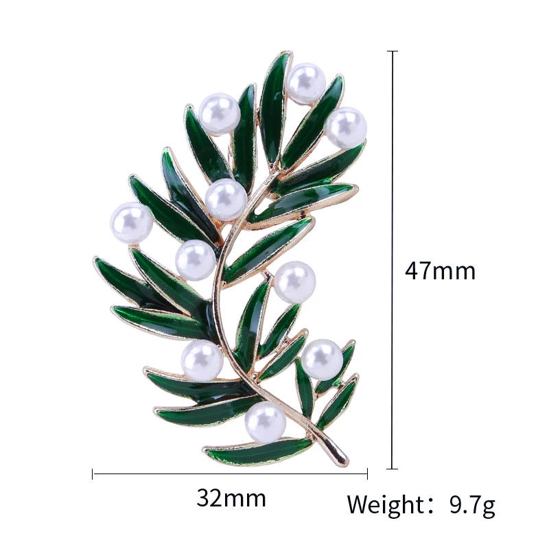 Elegant Enamel Floral Brooch