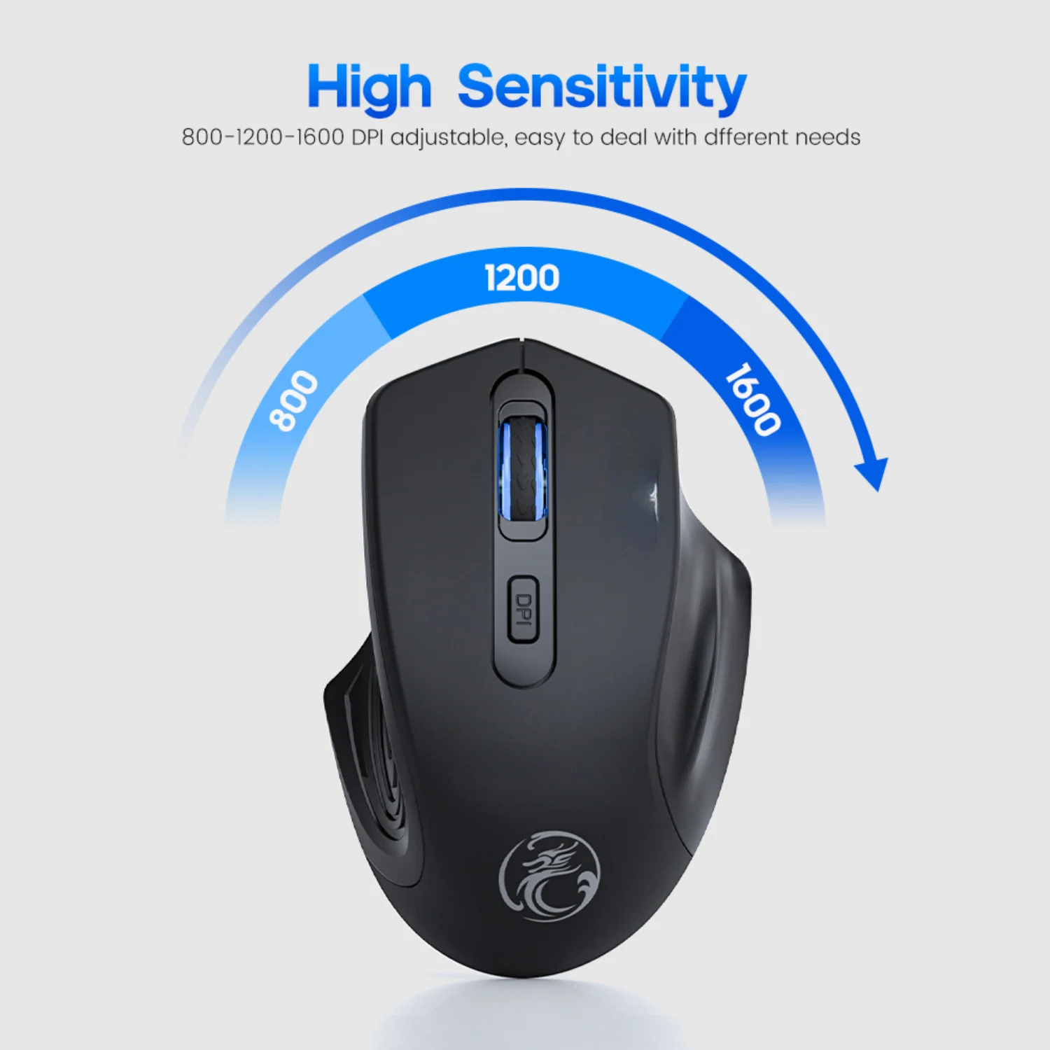 Rechargeable Wireless Gaming Mouse USB Compatible for PC & Laptop Silent Ergonomic