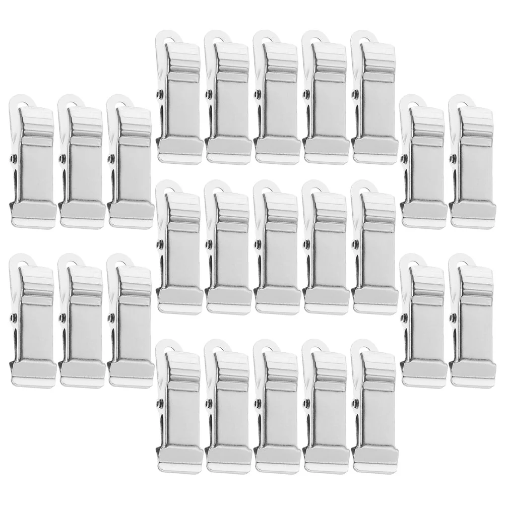 

25 Pcs Anti-nozzle Wire Clip Silver Clips Mini Clothes Pins Small for Photos Accessories Memo Hanging Iron Display