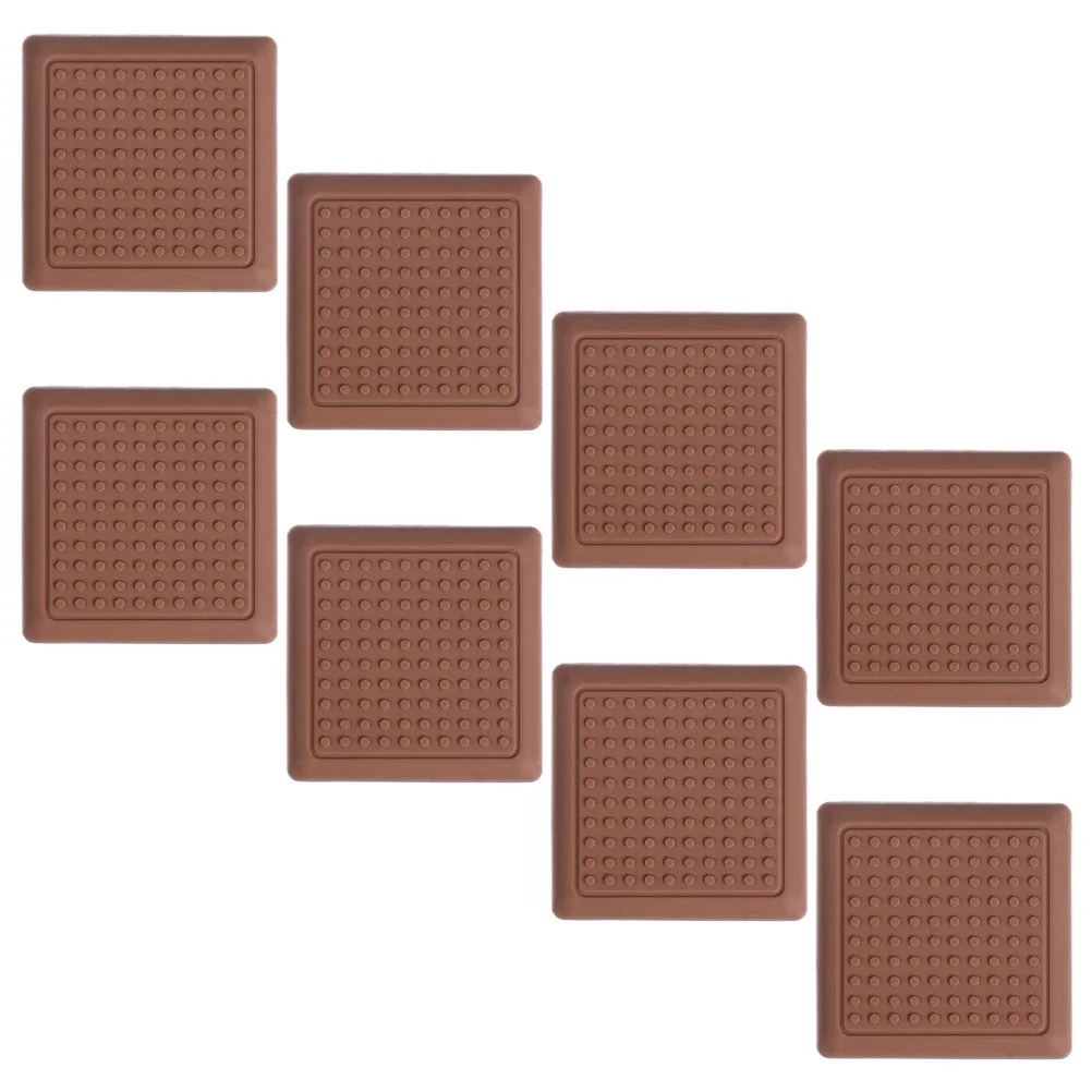 

8pcs Silicone Chair Leg Mats Chair Leg Pads Self-adhesive Furniture Feet Pads