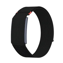 Breathable Adjustable Nylon Fitness Tracker Strap - Wrist Band (Black)
