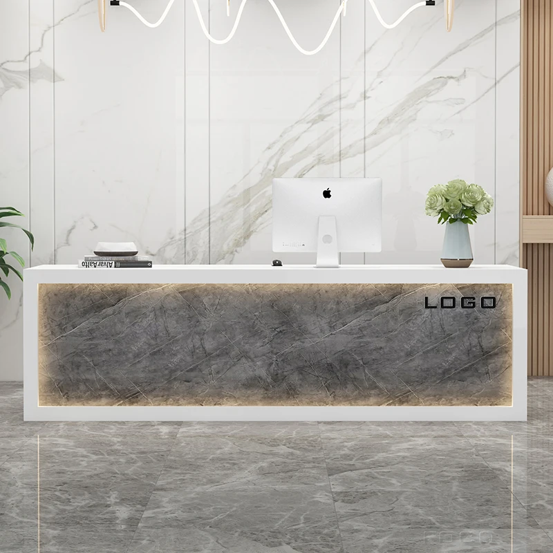 Luxury Information Reception Desks Garden Lectern Rostrum Garden Reception Desks European Recepcion Mostrador Office Furniture