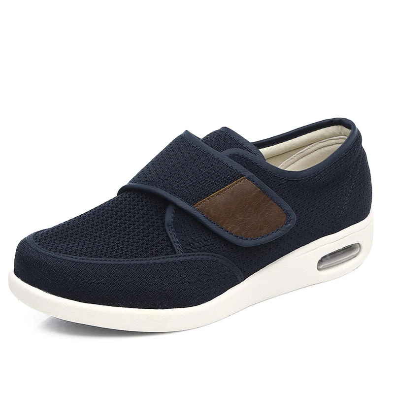 

New Casual Air Cushion Wide Feet Swollen Shoes Thumb Eversion Adjusting Soft Comfortable Diabetic Shoes Breathable Walking Shoes