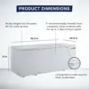 Commercial Chest Freezer 23. Cu Ft Capacity Solid Top White Large Storage Adjustable Feet Keeps Freezer Level on Uneven Surfaces 5
