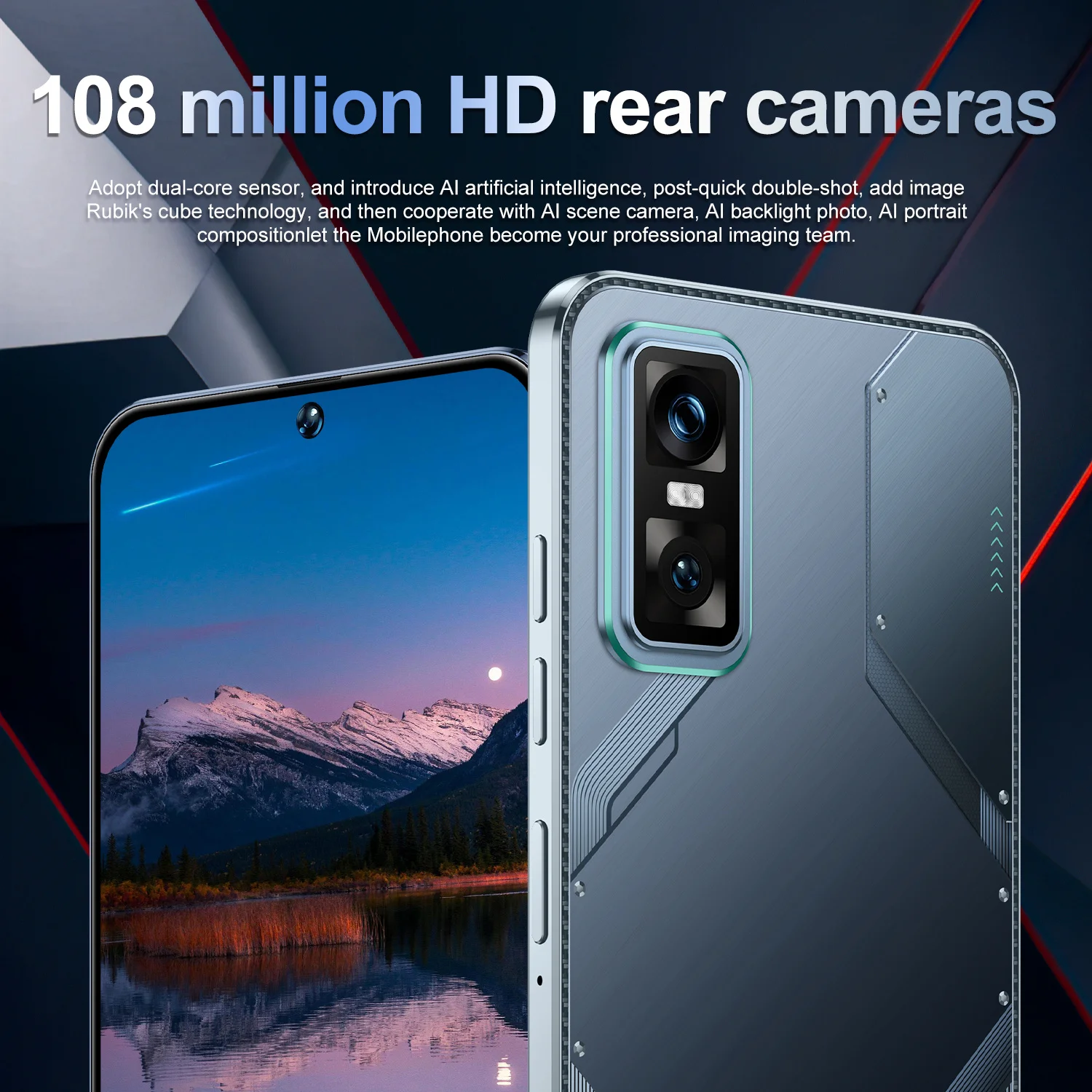 HOT 2025 New GT30 Pro 7.3HD Global Edition Original Smart Dual Card 7800mAh Battery Facial Recognition Function