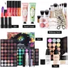 Makeup Box Set, Cosmetic Gift Box Eyeshadow Eyeliner Eyebrow Pen Lipstick Lip Gloss Primer Foundation Loose Powder Brushes Puff 2