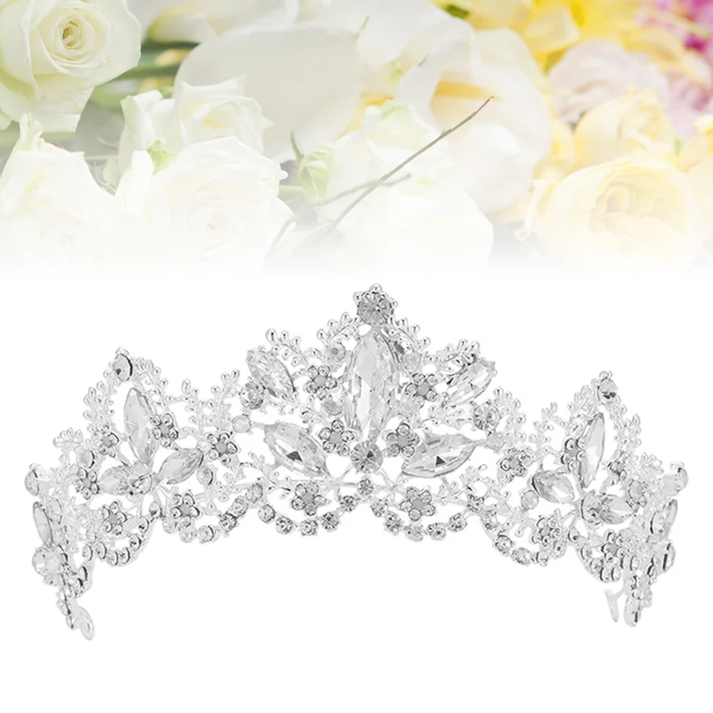 

Baroque Crowns Elegant Wedding Bridal Headpieces Tiara Jewelries Hair Accessories ( Silver )