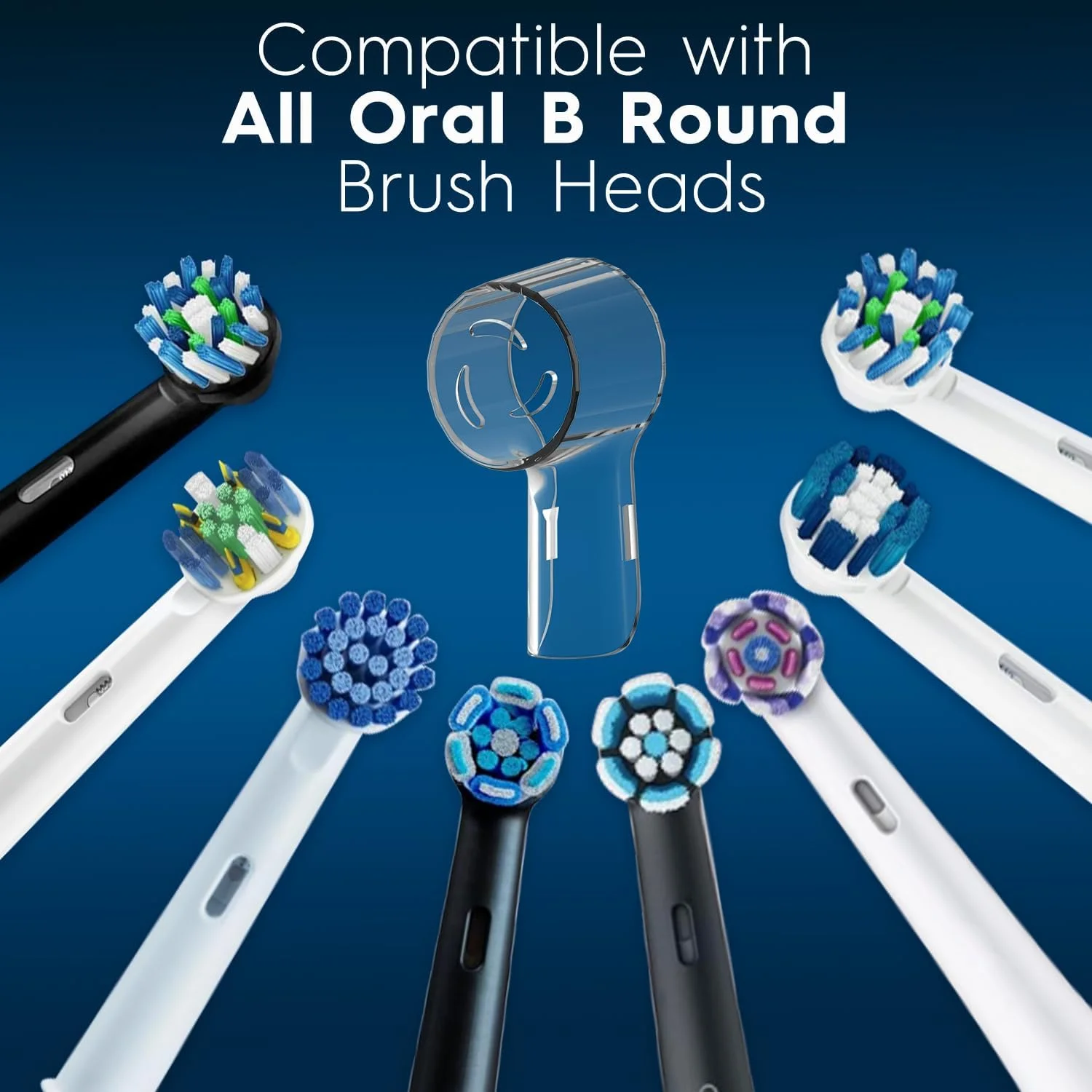 Pack of 6 Dustproof Toothbrush Head Covers