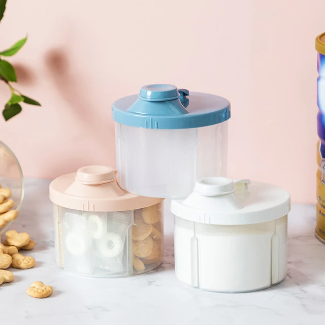 New 4-Grids Portable Baby Food Storage Box Infant Milk Powder Organizer  Container For Milk Powder Storage Organizer Accessories - AliExpress
