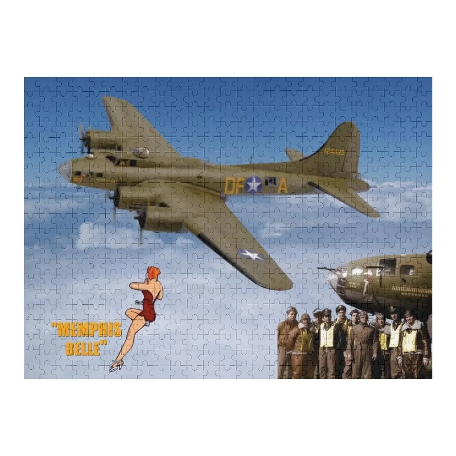 

Famous Aircraft B-17 Memphis Belle Jigsaw Puzzle Baby Wooden Custom With Photo Photo Personalized Gifts Puzzle