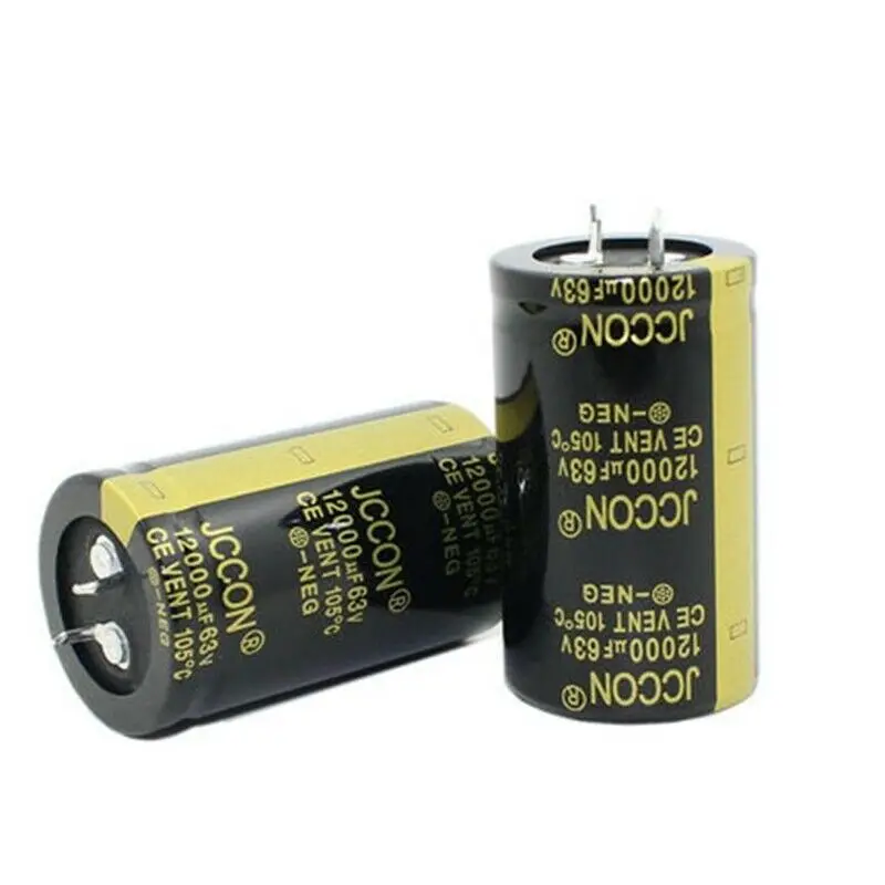 2PC JCCON 12000uf 63v audio power amplifier power supply filter capacitor 30x50 10pcs 63v cbb polypropylene film capacitor 5mm 63v105j 63v104j 63v474j 63v224j 63v105j 63v334j