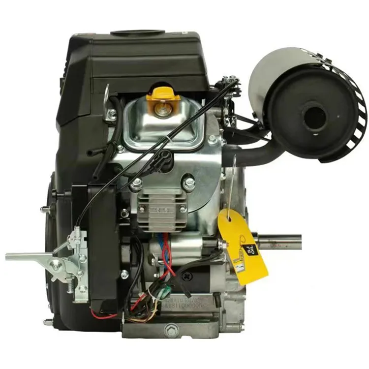 Horizontal Shaft Output OHV Air Cooled Electric Start 22HP Petrol Engine Double Cylinder 16.8KW 2V78 Gasoline Engine
