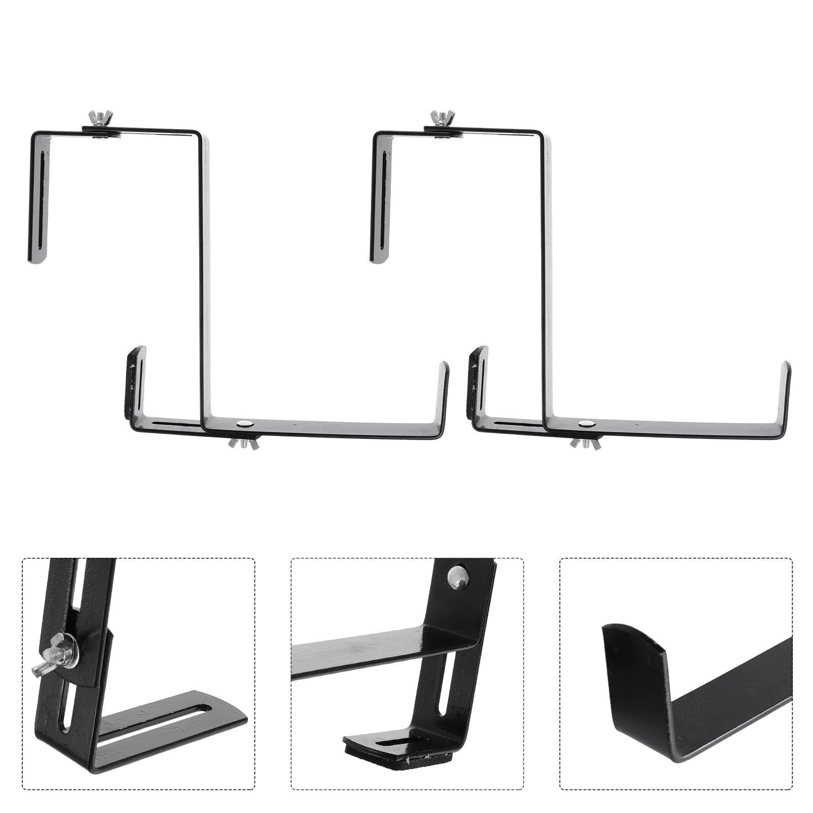 Adjustable Flower Pot Bracket Iron Plant Hanger Wall Planter Hook Suitable Room Decor Premium Quality Durable Garden Shelves