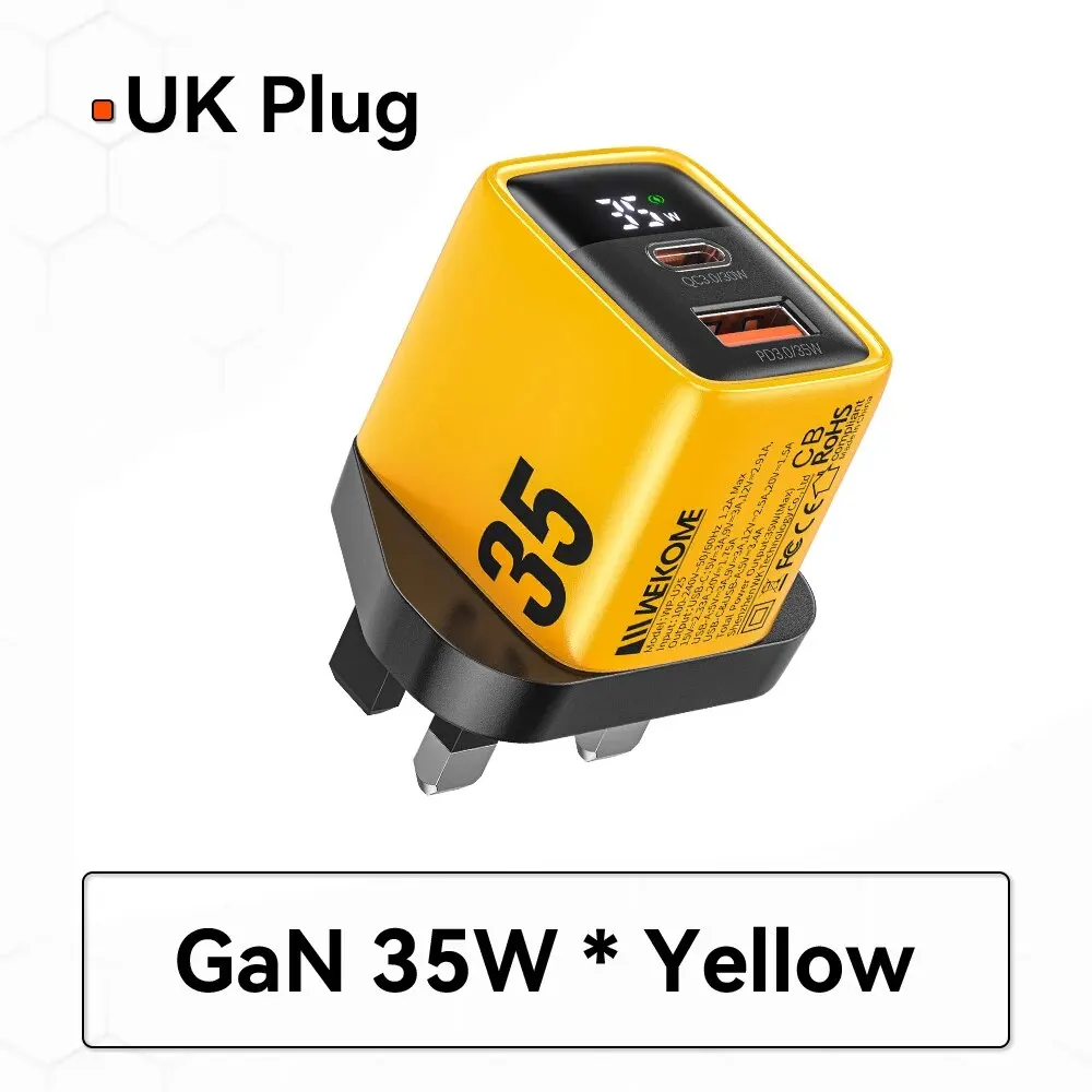 Yellow UK Plug