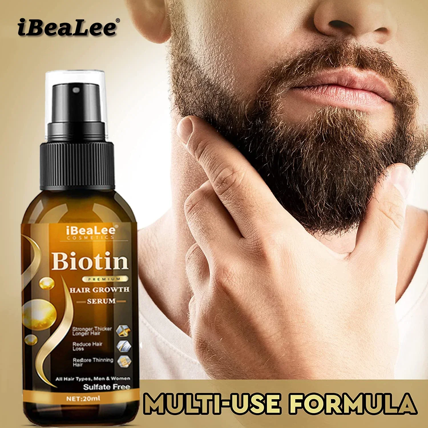 Description Picture 6 of itemHair Growth Products Biotin Anti Hair Loss Spray Scalp Treatment Fast Growing Care Essential Oils for Men Women Hair Care