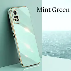 Luxury Plating Ring Holder Phone Case with Silicone Stand for Redmi Note10pro 5g (ZB Green)