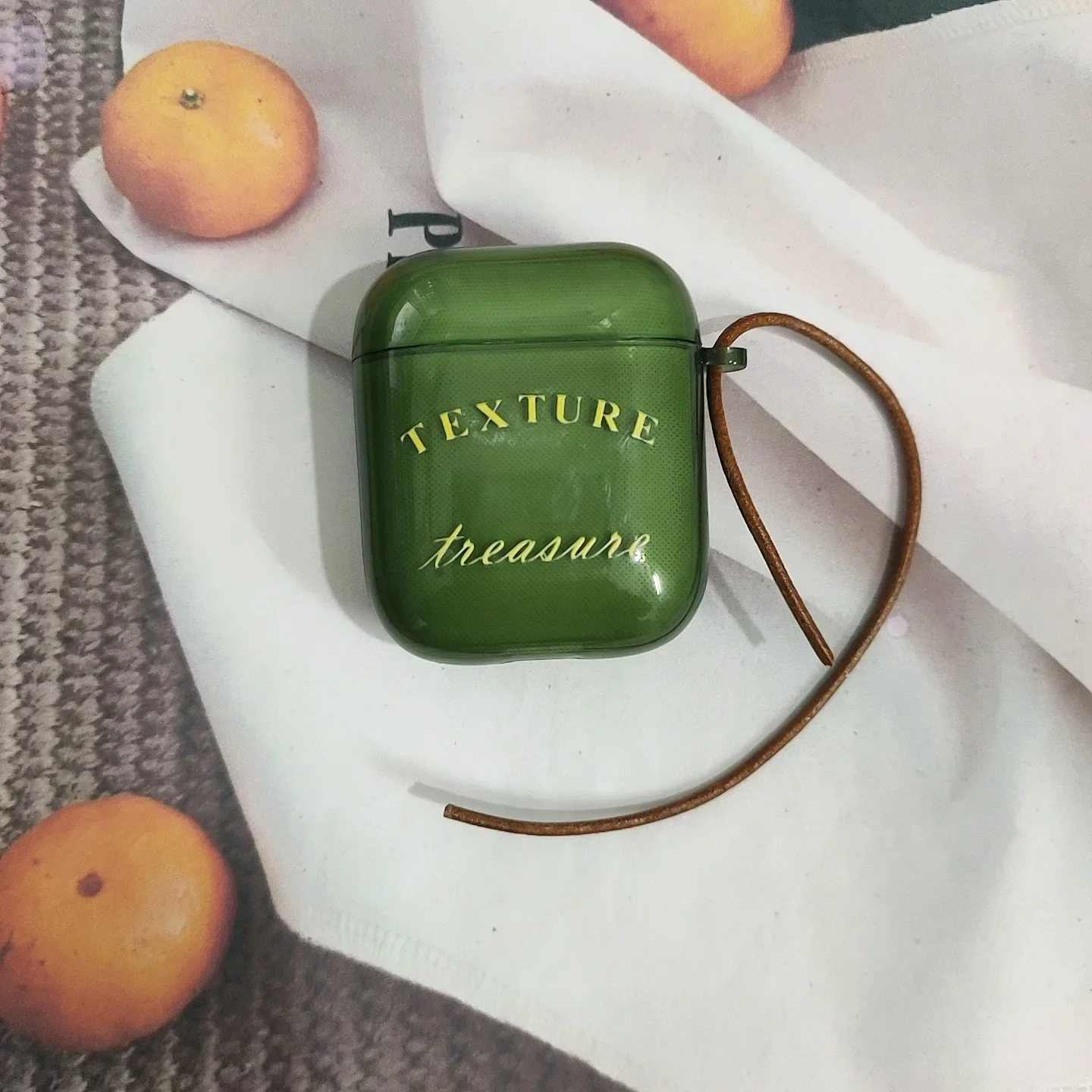 Emerald Minority Personality Airpods Case Pro Bluetooth Iphone Pod Apple Headphones 1 2 3 Cover Housing Simplicity Soft 2024 Nuovo