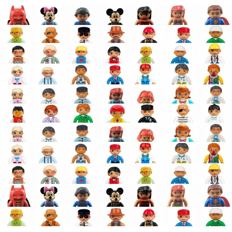 

Экшн-фигурки большого размера, городская принцесса, полицейский, семейный строительный блок, кукла, персонаж, аксессуары, сборка игрушек, подарок для детей