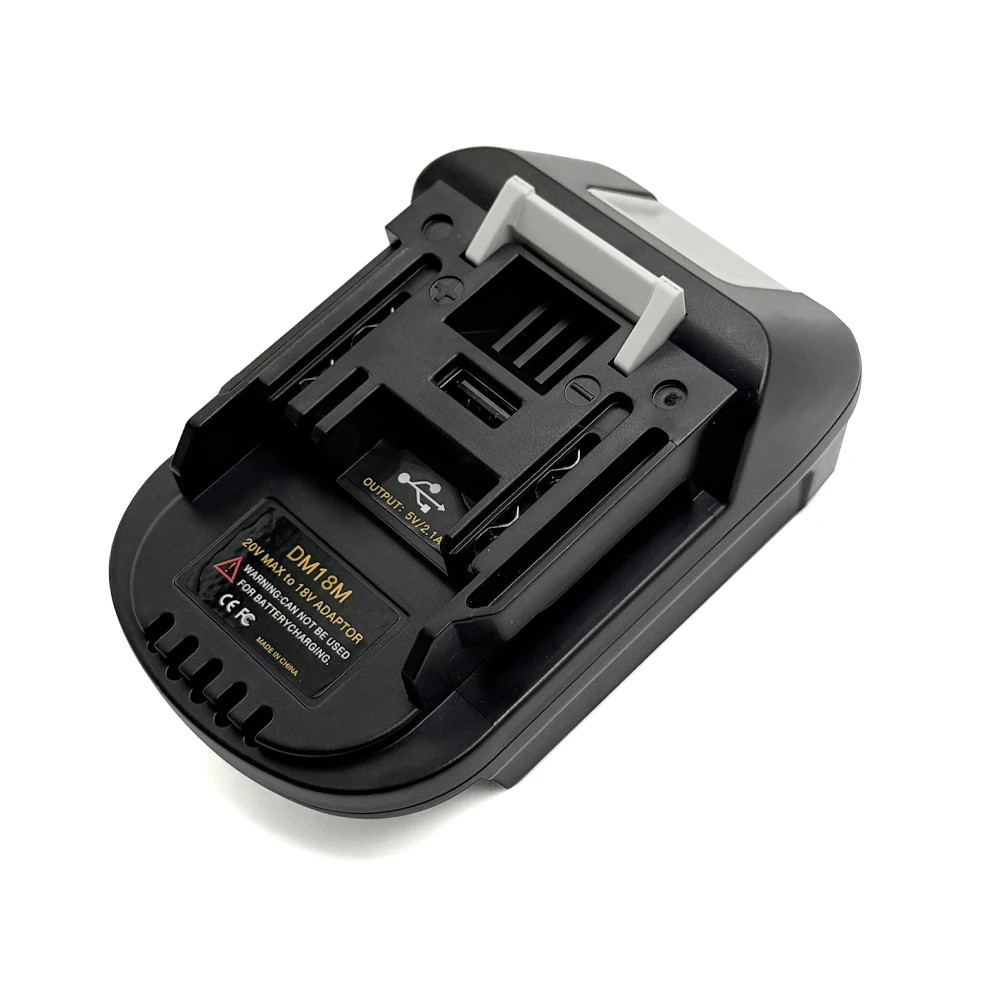 NEW DM18M Battery Convertor Adapter for Milwaukee 18V for Dewalt 20V Battery Con