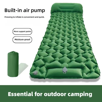 Foot-Inflatable Camping Sleeping Pad 1
