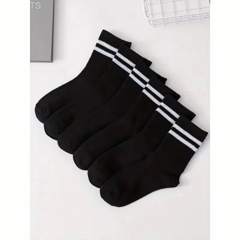 6 pairs Black