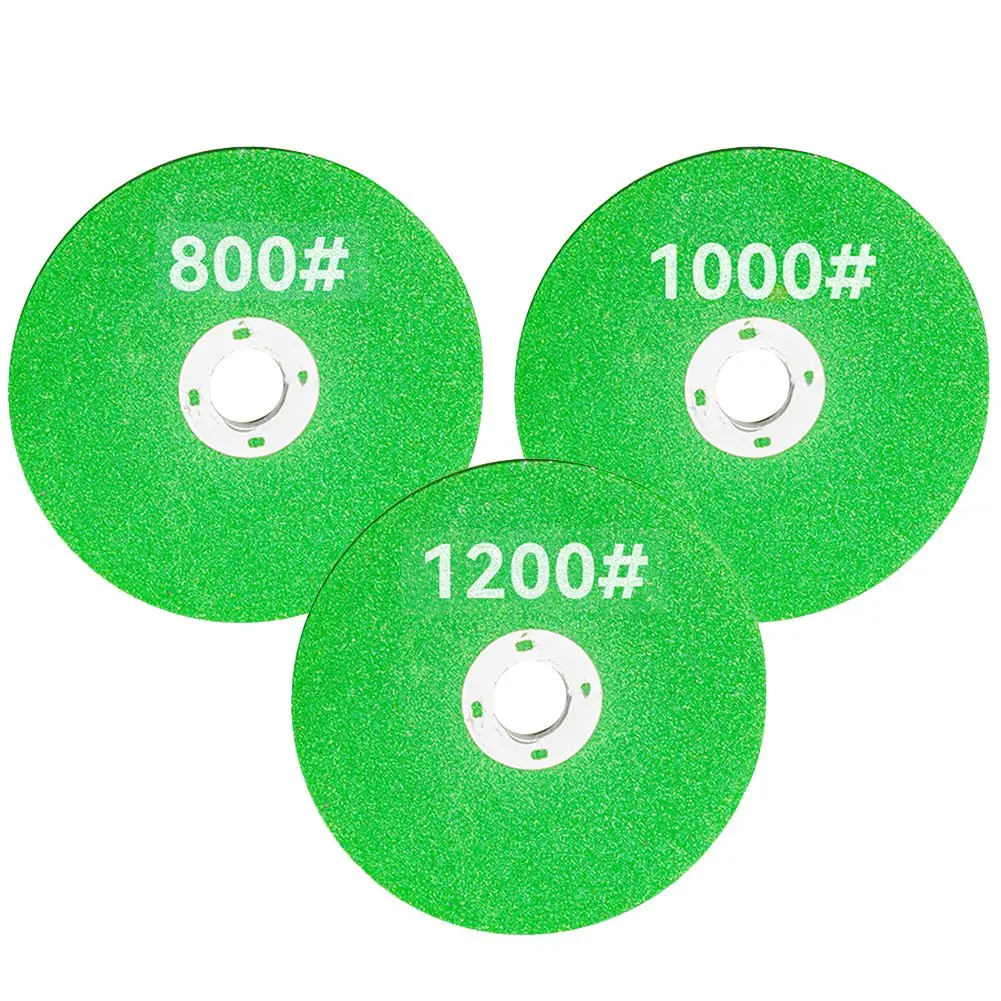 3pcs Electric Chain Grinder Grinding Wheel L/M 800 1000 1200mesh Flap Grinding Disc Wheel For Chainsaw Sharpener Grinder