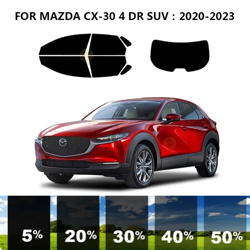 

Precut nanoceramics car UV Window Tint Kit Automotive Window Film For MAZDA CX-30 4 DR SUV 2020-2023