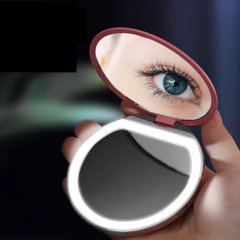 

portable led makeup mirror Led Portable Fill Light Mirror Luminous Makeup Mirror with Light