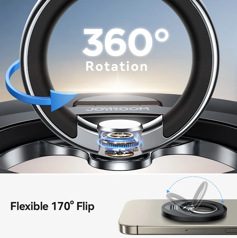 Joyroom Ring Phone Holder For Magsafe For iPhone Kickstand Ring Magnetic Phone Grip Holder Stand For iPhone 16 15 14 13 Pro Max - Image 2