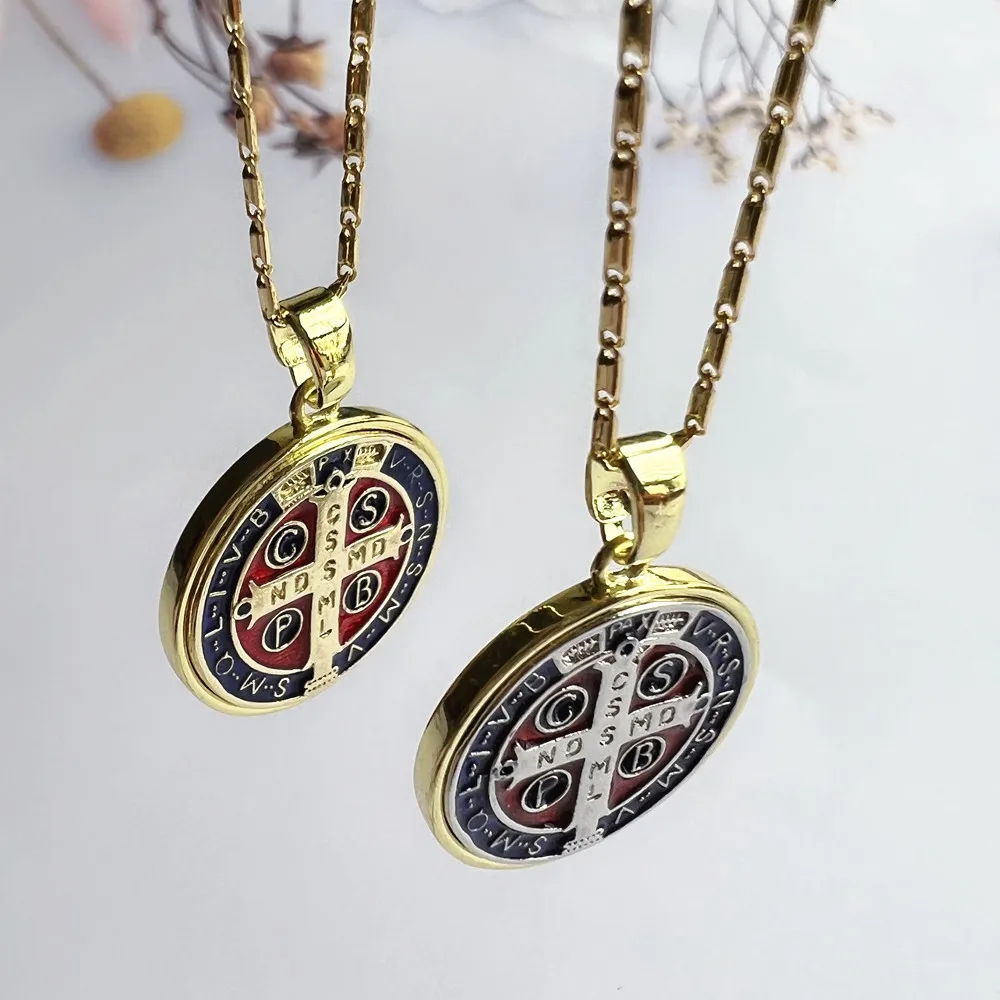 Promotion! 22mm Hot Sale Religious Medals Necklace for Women San Benito