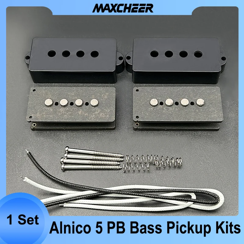

[Наборы для самостоятельной сборки] наборы для пикапа Alnico 5 PB Bass-волоконная катушка/Alnico V Pole Piece/комплект для пикапа из вощеной ткани для PB Bass