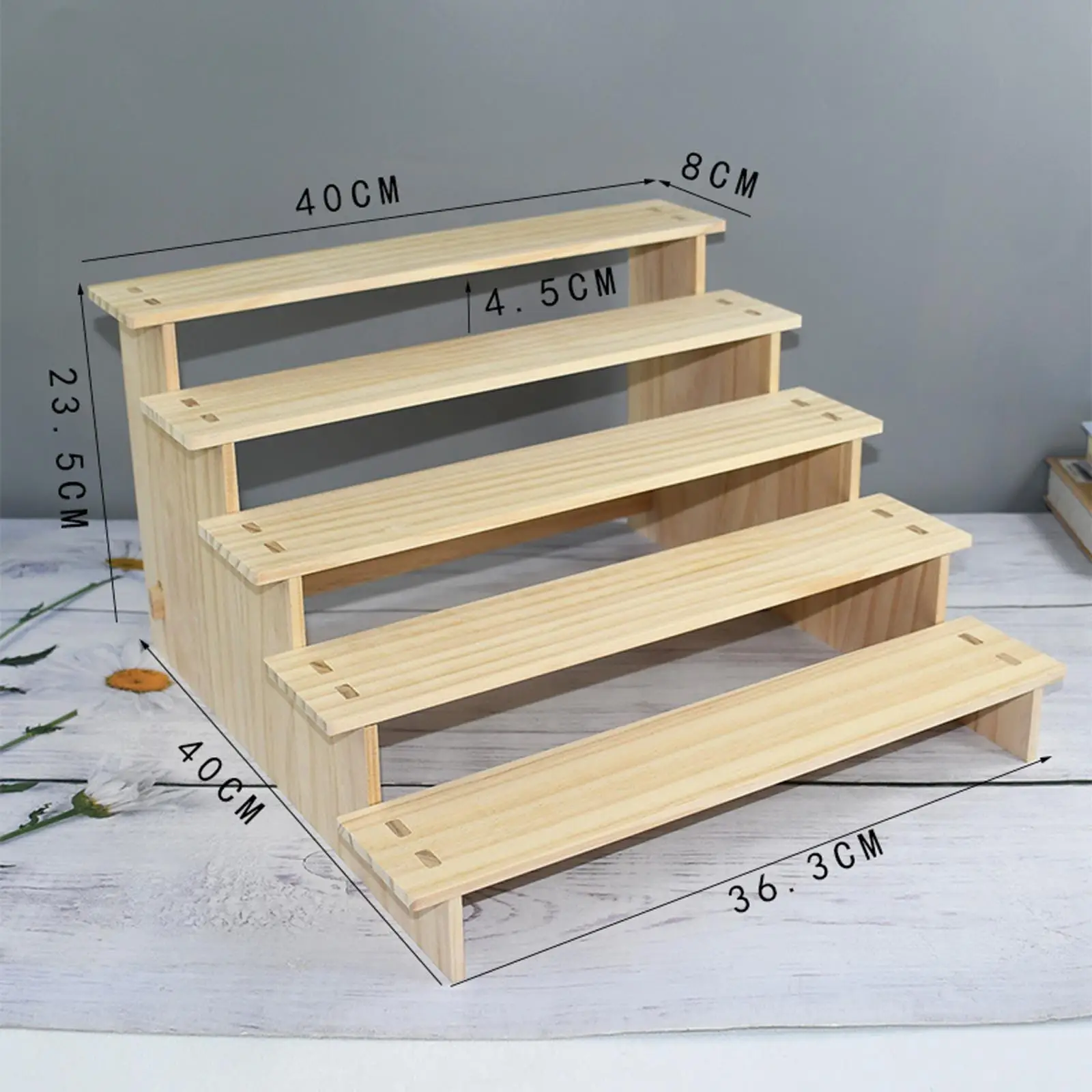 Wood Display Shelf Collectibles Display Stand Storage Durable Showcase Fixtures Wood Display Shelf Collectibles Display Stand Storage Durable Showcase Fixtures