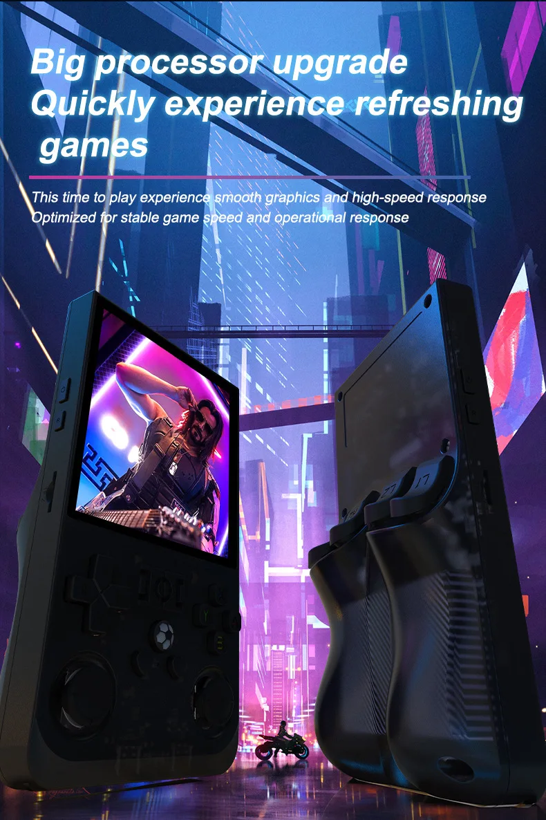 R36 max 4'' TV Classic Portable handheld open source game