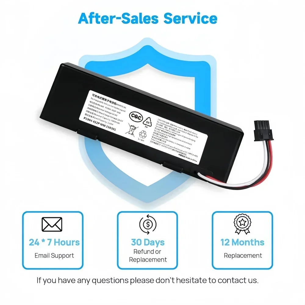 14.4V Li-Ion Battery for Xiaomi Mop 2S / Mop Pro/Mop P, Compatible with Mijia STYTJ02YM,XMSTJQR2S Vacuum Cleaner Robot Battery