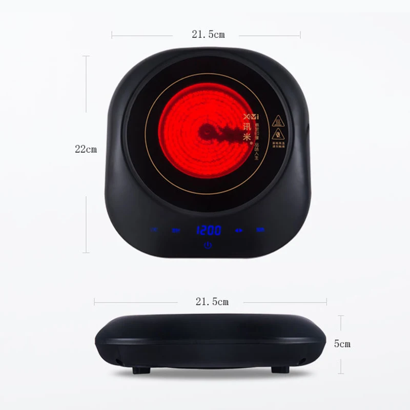 1200W Electric Heater Stove Tea Maker Hot Cooker Plate Heating Furnace Mini Induction Stove Multicooker Smart Tea 220V