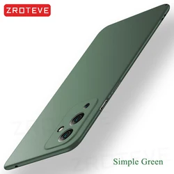 ZROTEVE Slim Matte Hard PC Cover - Premium Protective Case for OnePlus 9 (CN) (Simple Green)