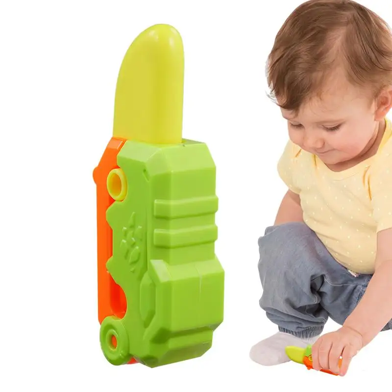

Fidget Cutter Toy 3D Printed Carrot Cutter Sensory Toys Foldable 3D Gravity Cutter Portable Fidget Toys For Work School Station