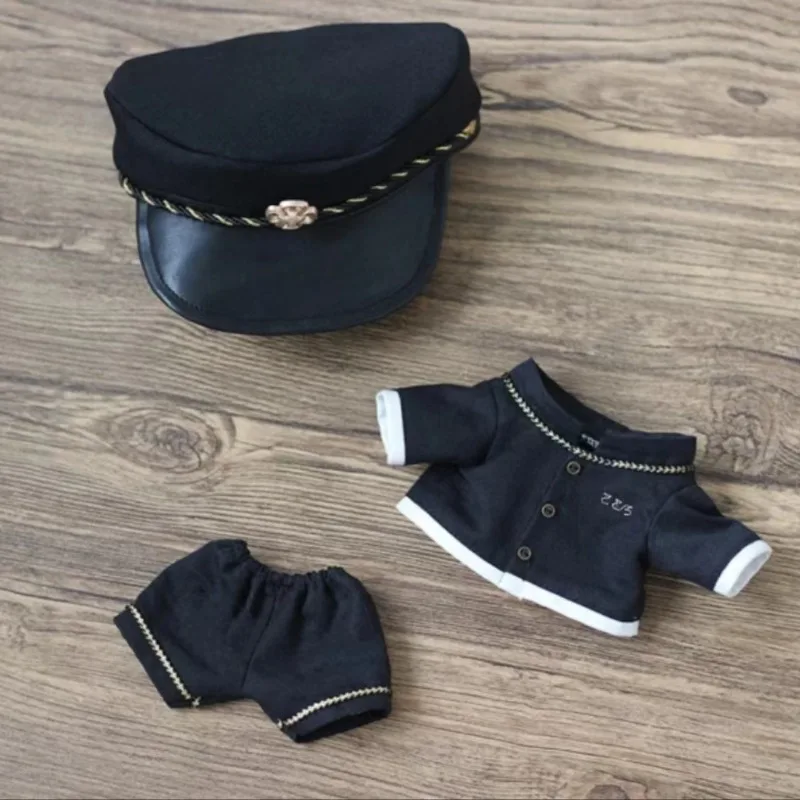 Handmade Limited 3pc 20cm Doll Clothes School Uniforms Japanese Style Teenagers Hat Shirt Coat Pants Doll Outfits Gift 6