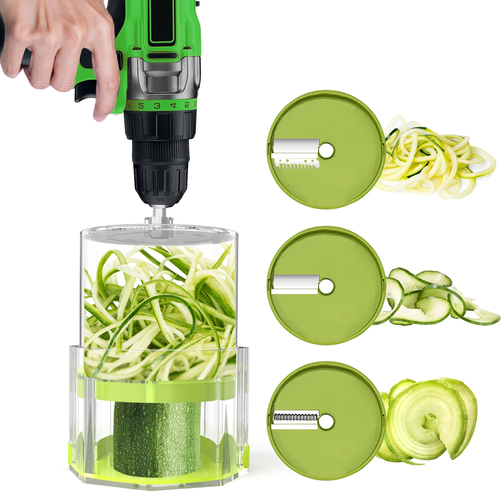 Spiralizer Pro 3-Blade Vegetable Slicer - Green in 2023
