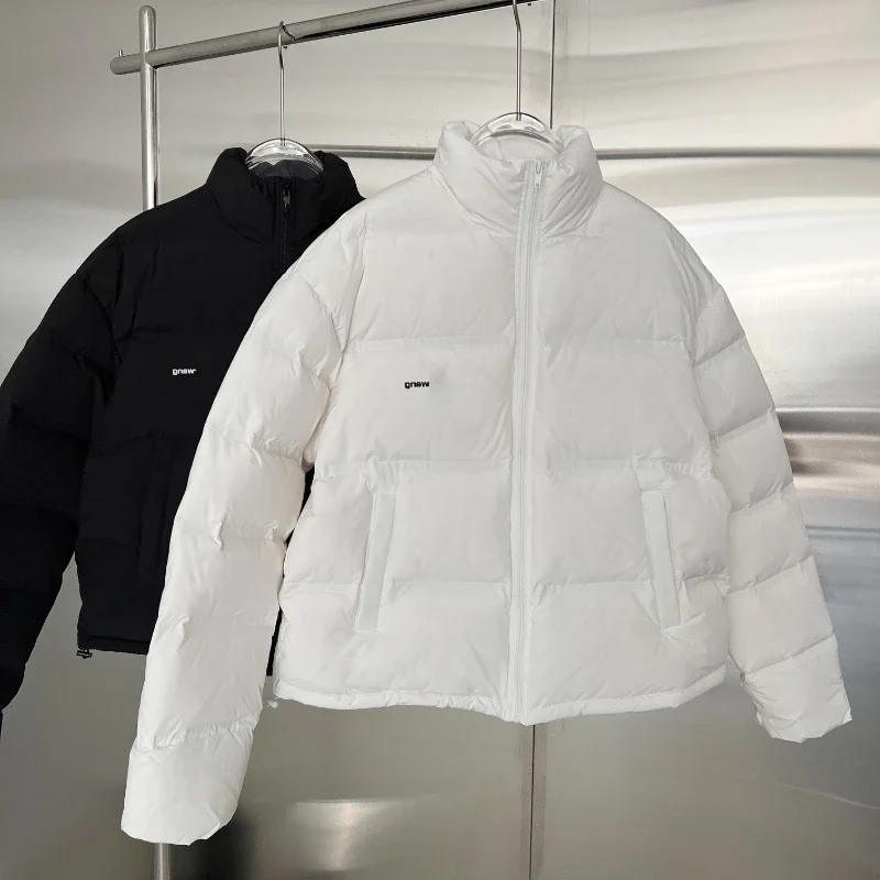 

169115 Fashion Classic Trendy Luxury Designer Winter New Thickened Short Stand Neck Foam Letter Down Coat Jacket Woman A2