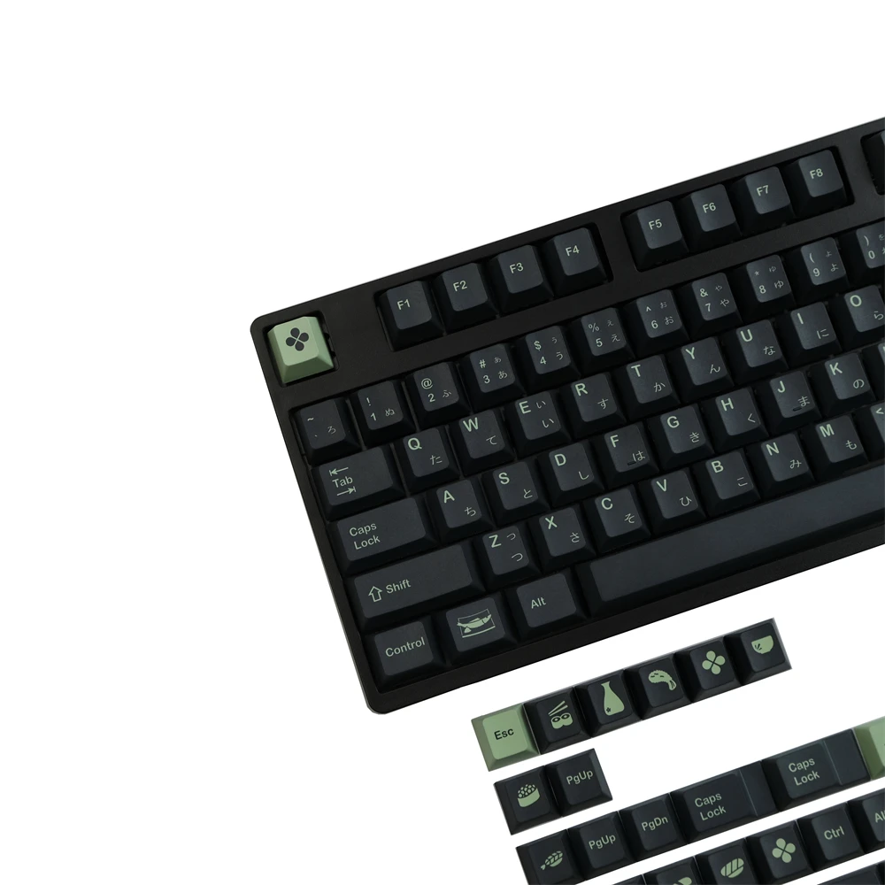 Gmk Wasabi Pbt Keycap Dye-sublimação Cereja Perfil Inglês Keycaps para Jogo Gateron mx Interruptor Teclado Mecânico - Imagem 4