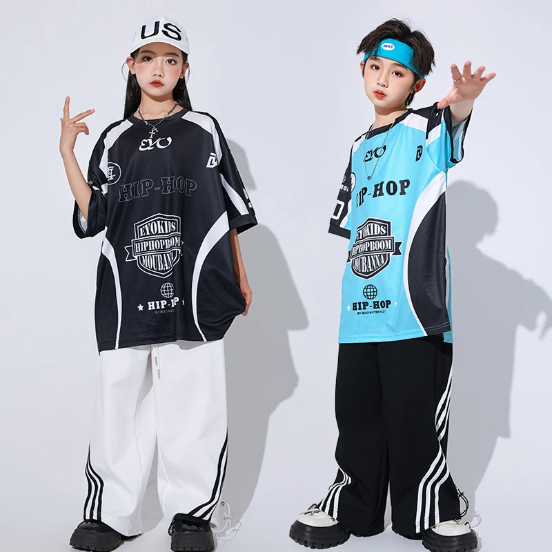 

Kids Ballroom Hip Hop Clothing Oversize Tshirt Tops Casual Cargo Pants Shorts for Girl Boy Jazz Dance Costume Street Clothes