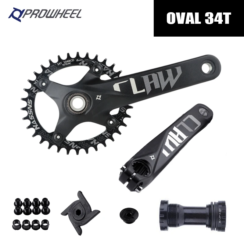 Prowheelクランクセットmtb hollowtechクランクアーム自転車統合