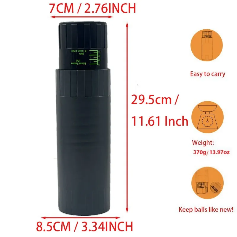 Tennis Ball Container Tennis Ball Pressure Maintain Repair Container For Tennis Ball Shape Restore Bounce Protect Pressurizer suit 4 balls