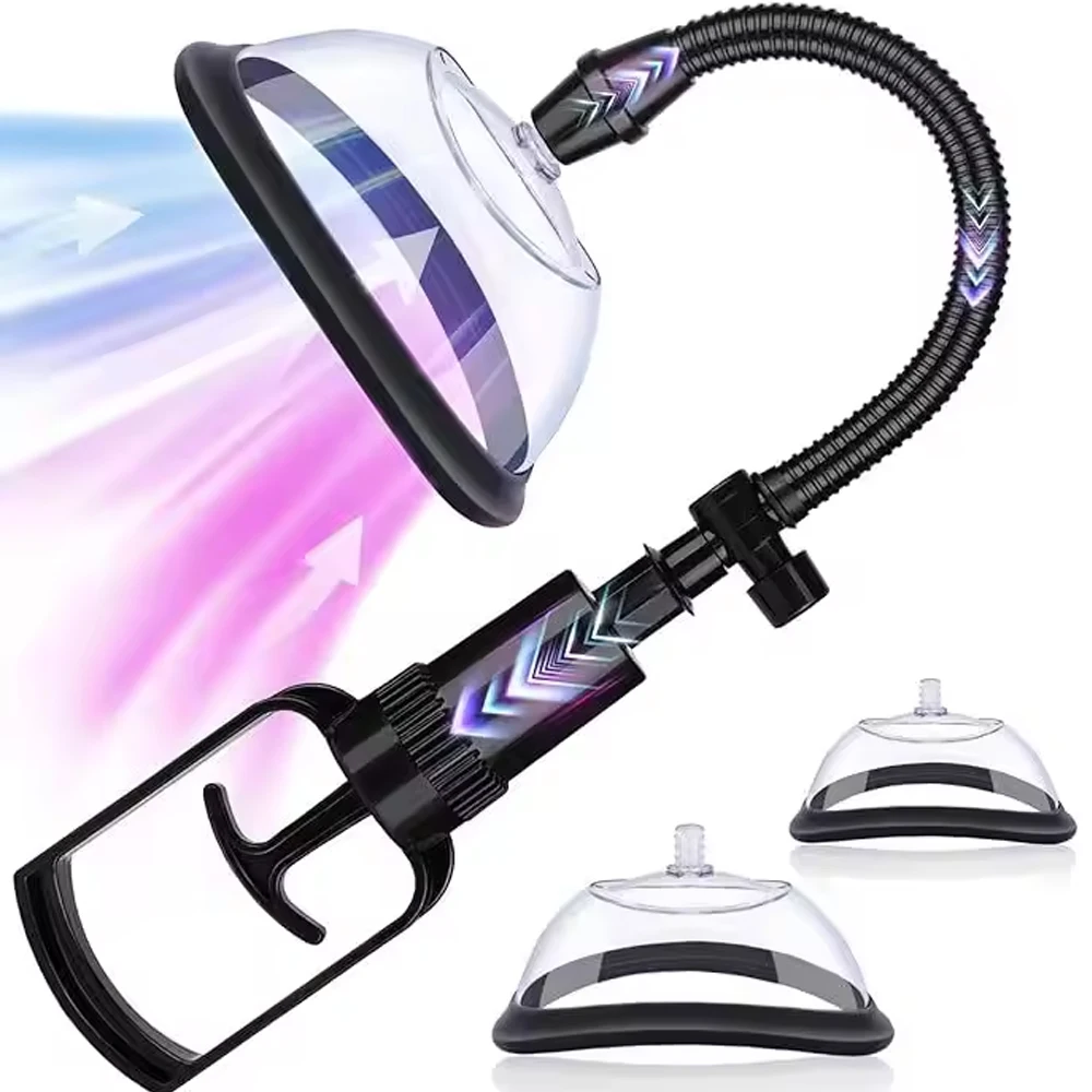 Manual Pussy Pump Vagina Clitoris Sucker Stimulator Female Breast Massager Breast Enlarge Vacuum Pump Sex Toy for Women