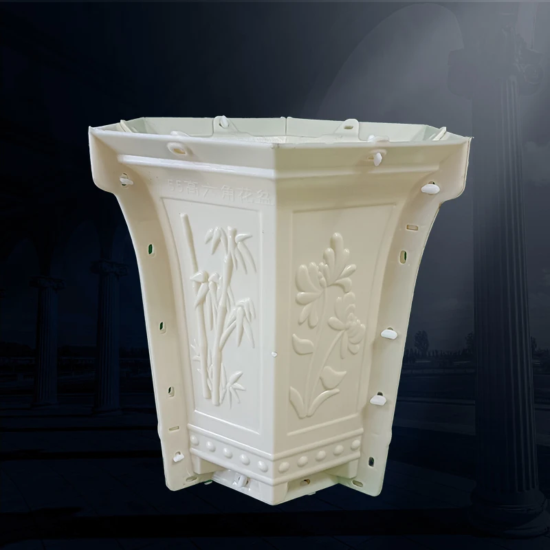 Cement Concrete Flower Pot Mold, Plastic Planter, Modern, Height 22cm, Flower Stand, Outdoor Planter, on Sale