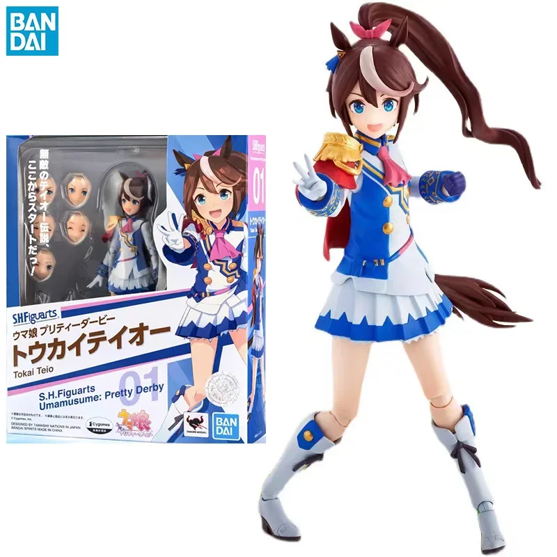 

Оригинальные фигурки Bandai S.H. Фигуарт Umamusume Pretty Derby Tokai Teio Special Editio в наличии аниме Коллекционные Фигурки Модели