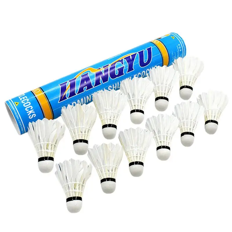 

Badminton Shuttlecocks Badminton Shuttlecocks Trainer Ball 12PCS Speed Training Hitting Practice Shuttlecock For Youth Players