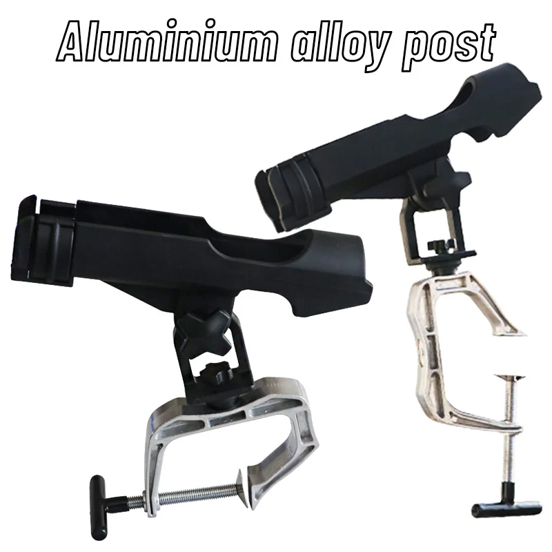 Support de valve en alliage d'aluminium noir - Fixation robuste pour bateau de pêche durable